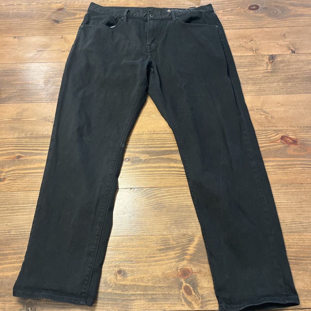 Mens Roark Jeans Black Size 38x32 HWY 133 Denim Standard Slim Fit Cotton Blend‎
